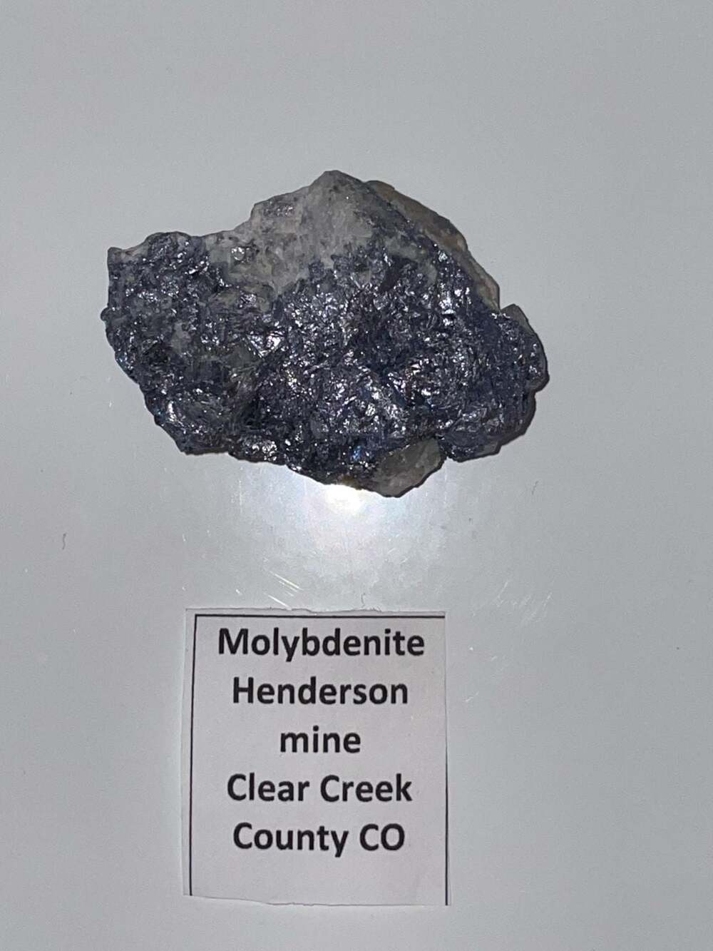 Molybdenite Mineral Specimen - Henderson Mine, Clear Creek County, CO